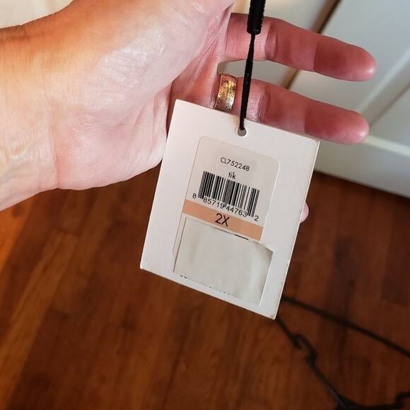 NEW Calvin Klein, rose tweed colored, wool blend, pea coat 2x - Picture 13 of 13